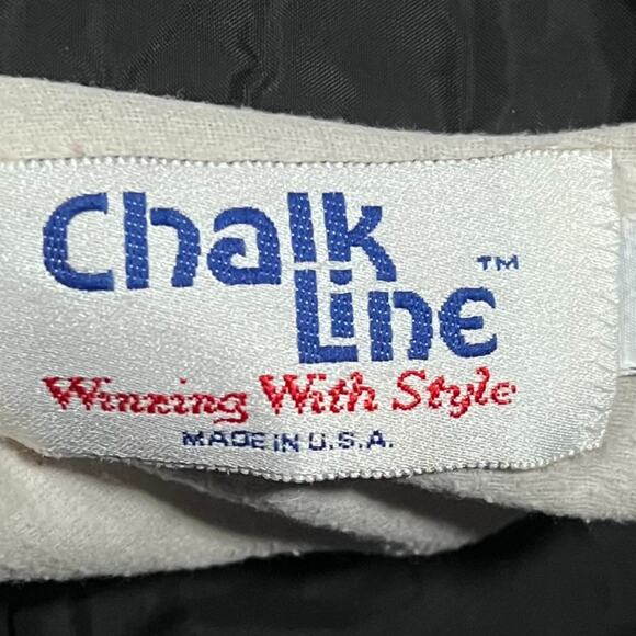 Chalk Line Large Vintage Carolina Coach Jacket Black Raglan 90s Streetwear - Picture 2 of 7